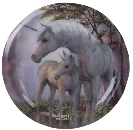 School-Mood LED-Patchy für Schulranzen – Klett-Patchy mit wechselbaren Designs für Kinder – Trendiges Schulrucksack-Accessoire für jeden Geschmack, perfekt für die Grundschule (Einhorn)