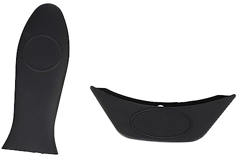 Coprimaniglia per Pentole in Silicone Nero, Removibili, 2 Pezzi