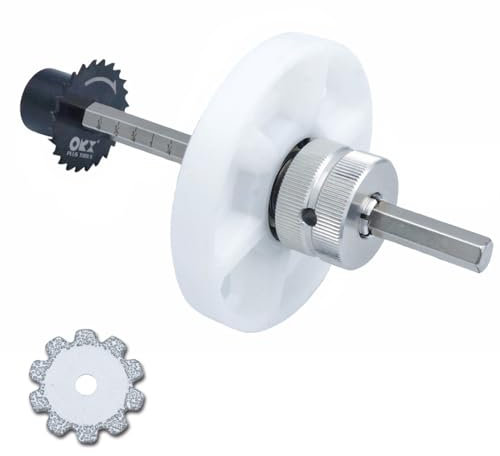 ORXPLUS Tools Inside Pipe Cutter Set with Quick Adjustable Depth Gauge and Diamond Grit Cutting Wheel, for PVC, Plastic, Board, Aluminum