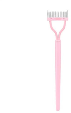 Peigne séparateur de cils - Outil de définition de cils - Maquillage - Applicateur de mascara - Peigne à dents en métal - Pour femme - 2,6 x 13,6 cm