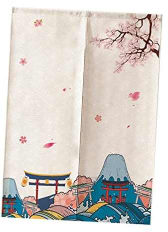RORPOIR Cortina De Entrada Exterior Bambu Decoración De Estilo Japonés Divisoria De Puerta