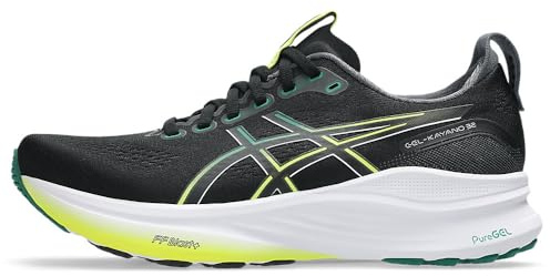 ASICS Gel-Kayano 32 Sneaker för män, Svart jaspis grön, 45 EU