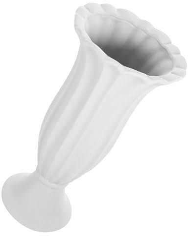 SOLUSTRE Vaso Ceramico Romano per Fiori da Cimitero Elegante Portafiori Decorativo per Memoria Vasi per Tomba Resistente alle Intemperie Contenitore per Piante Ceramica per Cimiteri E Monumenti