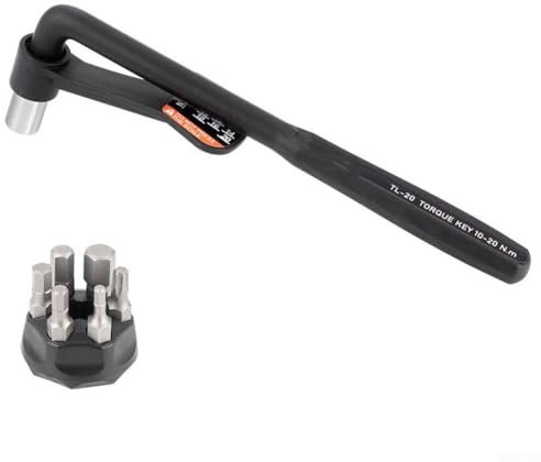 Oceanlend Set di chiavi dinamometriche per bicicletta, coppia 3-10N.m (TL-10), coppia 10-20N.m (TL-20) H3, H4, H5, H6, H8/T25 chiave dinamometrica per bici