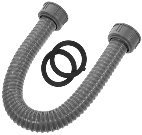 ELAYARD Flexibler Ablaufschlauch 50cm Mit Dichtungsring Geruchsdicht Verstellbar Kunststoff Waschbecken Abfluss Anschluss Für Zuhause