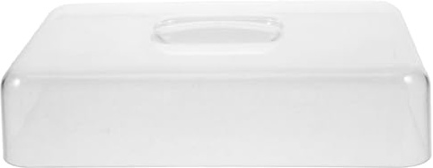 JECOMPRIS Rectangular Acrylic Food Cover Dome for Cake and Snack Display Clear Protective Lid for Home Parties Kitchen Use Easy to Clean