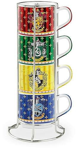Egan Set da 4 tazzine da Caffe Collezione Warner Bros Harry Potter. Set 4 tazzine da caffè di Harry Potter in Porcellana con capacità 80 ml. La referenza è: 128005.