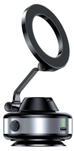 Jazuaiao de téléphone à Aspiration magnétique sous Vide électrique avec Ventouse Forte pour la Navigation conducteur Passager Installation Facile de téléphone à Angles réglables