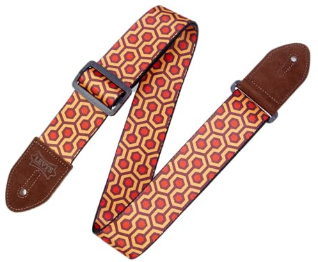 Levy's MP2-007 Gitarrengurt Prints Polyester Suede Ends 2 - Hex