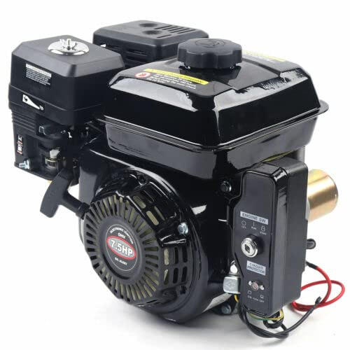 4-takts 7,5 hk bensinmotor e-startkartmotor industrimotor lättstartsmotor encylinder oljebristsäker drivmotor luftkyld repstart