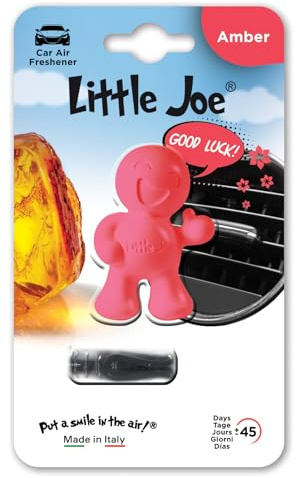 Little Joe OK im Mini-Blister +/- 45 Tage frischer Duft im Auto, LKW, Camper, Van, Haushalt, Küche, Büro oder Schrank bzw. Schublade … (Amber/Bernstein)