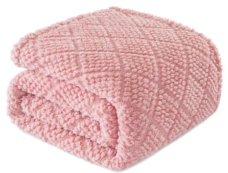 Whale Flotilla Manta Suave de Sofá, Mantas para Cama, Cálida y Mullida para Cualquier Temporada, 130 x 150 cm, Rosa