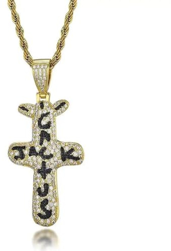 Hmsanase Trend Collana Uomo Donna Gioielli Ciondolo Pendente Necklace Pendenti Di Collane Dorate Color Cactus Di Tendenza Hip Hop Per Accessori Moda Da Uomo