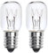 Morotty T20 E14 Fridge Bulb, -20°C Tolerant, AC 220-240V, Warm White 2400-2500K, Pygmy Bulbs SES Fridge Lighting Bulbs Small Screw E14 Salt Lamp Bulb Refrigerator Lights, 2PCS