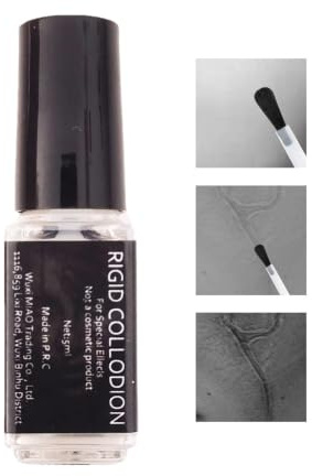 Liquide pour cicatrices de collodium rigide, 5 ml, solution pour le maquillage | Liquide cicatrices d'Halloween pour cosplay, maisons effrayantes, spectacles sur scène, fêtes, réunions, carnaval