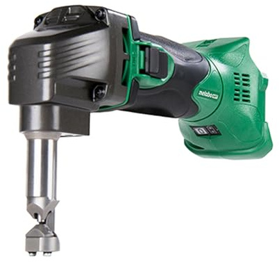 Metabo HPT 18V MultiVolt™ Cordless Nibbler | Tool Only - No Battery | for Ribbed Metal Panels | 180 Degree 3-Stop Die Holder | CN18DSLQ4