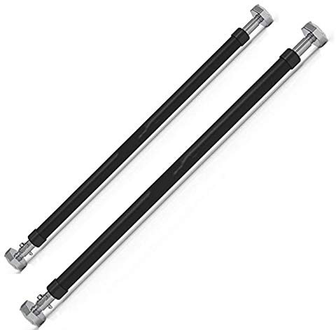 ZXCVB Pull Up Bar Clamp,Doorway No Screws Multi Home Gym Chin Up Bar Foldable Portable Indoor Thick,Heavy Duty Hook Bar,Padded Handles,Black-Standard