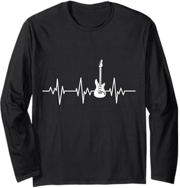 Chitarra Elettrica Heartbeat Chitarra Rock Music Regalo Maglia a Manica