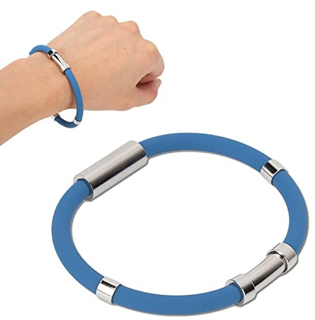 Dioche Antistatisches Armband Elektrostatisches Entfernungsarmband Silikon Eliminiert Körperstatik Antistatisches Armband für Den Sport Winter(Blau)