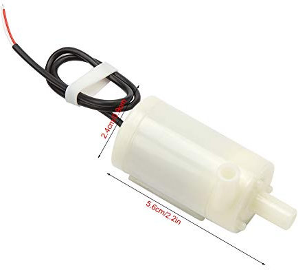 Pompa Dell'acquario DC, Pompa per Fontane a Basso Rumore Orizzontale Anfibia 3V/5V/6V, 3V 5V 6V Acqua Anfibia Piccolo di Circolazione Sommergibile Stagno di Fontana per il