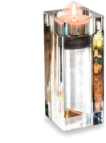 Clear Candle Holders for Table Centerpiece Dining Room Modern Silver Holder Tealight 12 CM Coffee Decorations Living Ideas Bathroom Fireplace Decor Accessories…