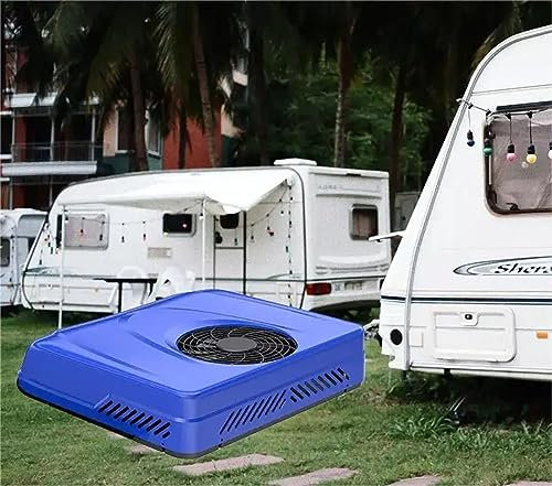 PRUJOY DC Frequency Conversion 24V Truck Parking Air Conditioner Rooftop Air Conditioner,Caravan Roof Installed Top Parking Air Conditioner (12V)
