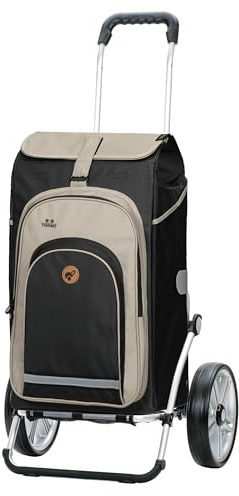 ANDERSEN Shoppingvagn – Royal Shopper Hydro 2,1 svart, 62 l cykel, shoppingvagn, ryggsäck, termo, aluminium, hopfällbar, kullager