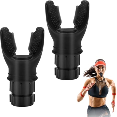 SPEACOUR 2 Stück Atemtrainer Lungentrainer Sport Lungentrainingsgerät Atemtrainingsgerät Breathing Trainer mit Elnstellbaren Widerständen Zur Verbesserung der Lungenkapazität Leicht zu Reinigen
