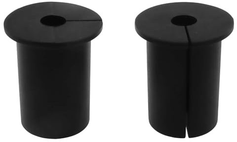 E-outstanding 2PCS Wire Wall Plugs Wall Holes 1 inch Antenna Cable Grommets Cabling Wall Grommet Installation Kit Silicone Grommet Cable Piercers for Indoor and Outdoor Network Cables Black