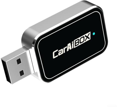 Zilimontt Adaptateur sans fil pour Android Auto USB Dongle 2 en 1 Convertisseur Box AI Smart Device Compatible avec les ports USB-A USB-C Installation facile Connexion WiFi Blue-tooth