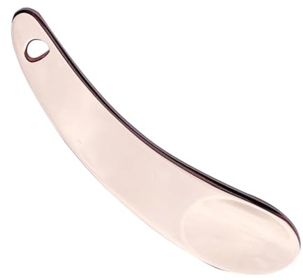 usefulbeauty Spatola per trucco, applicatore per crema per gli occhi | Spatola compatta per la cura della pelle in crema riutilizzabile con dente a forma di cucchiaio - Cucchiaio per crema in lega di