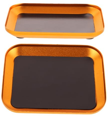 HAPINARY 2stücke Aluminiumlegierung Schraubenablage Für Mechaniker Kleinteile Organizer Schüssel Für Modell Hardware Reparatur Langlebiges Aufbewahrungstablett Zur Schrauben Bolzenunterbrin