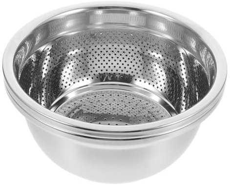 PRETYZOOM 2piezas Coladores Inoxidable Cesta De Drenaje Doble Escurridor De Platos Colador De Cocina