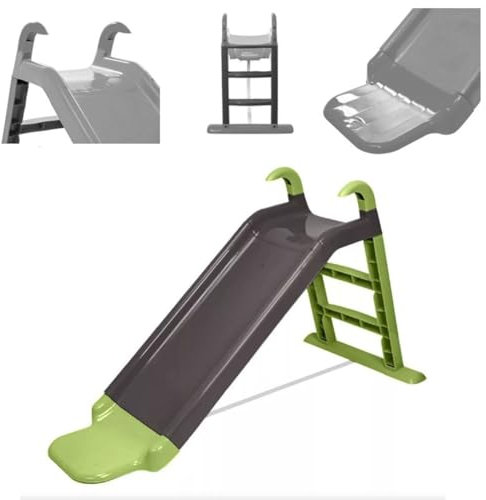 Chipolino Kinderrutsche Länge 141 cm, Breite 63 cm, Höhe 78,5 cm Outdoor Indoor grau