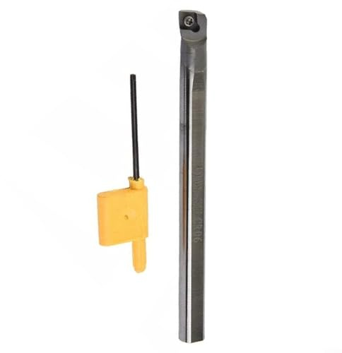 EXTRWORY C12M-SCLCR09 Solid Carbide Boring Bar Tool Holder for CCMT09 Indexable Inserts, 12mm Diameter, 150mm Length, Includes Wrench