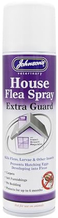 Johnsons I.G.R. House Flea Spray 250ml - Kills Fleas & Larvae, IGR Protection, 6 Month Home Defence
