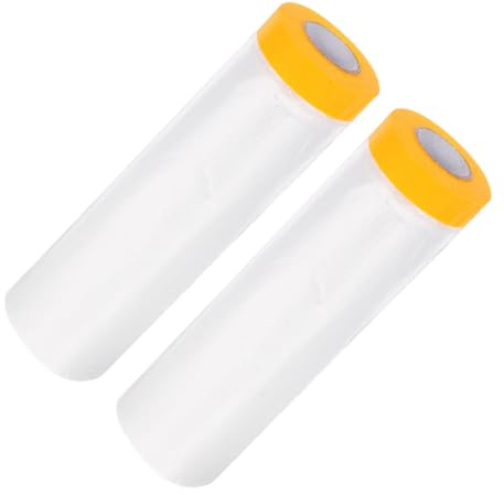 HONITANO 2 rouleaux Film Isolant Fenêtre PE Anti-Intempéries avec Ruban Adhésif Kit Isolation Hiver pour Protection Froid et Vent