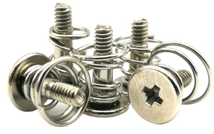 Fläktskruvar PC-fläktfjäderskruvar silverfärgade M2 ​​och .5 flera storlekar 10-pack(M2.5x11)