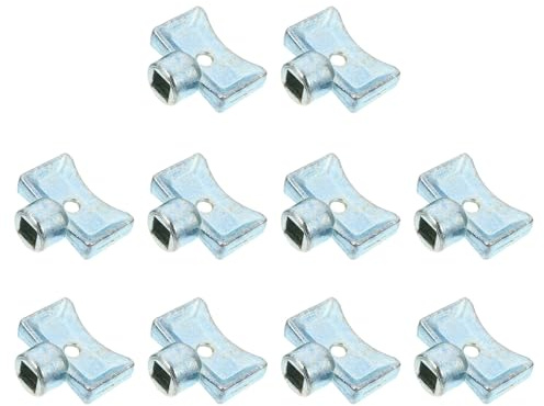 FONDOTIN 10pcs Radiator Heating Bleed Keys Set for Old Style Valve Radiator Wrench Plumbing Bleeding Tool for Home Heating System Maintenance
