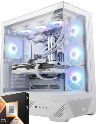 AGM store Pc Gaming BLIZZARD RYZEN 7 9800X3D - Scheda video RTX 5070 12GB - RAM 32GB DDR5 6000mhz - Nvme 2TB SSD Pci GEN4 - Dissipatore a Liquido 360mm - Wifi e Bluetooth - 2.5G LAN - W11