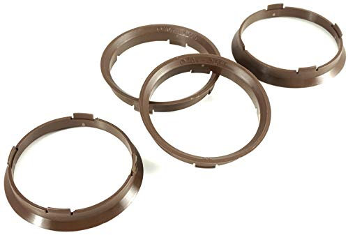 4x Zentrierringe 70,4 x 66,6/70.4 auf 66.6 Dunkelbraun kompatibel mit Rondell