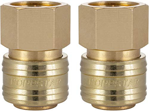 Poppstar 2x Schnellkupplung Druckluft NW 7,2 mit 1/2 Zoll Innengewinde für Druckluft-Anschluss