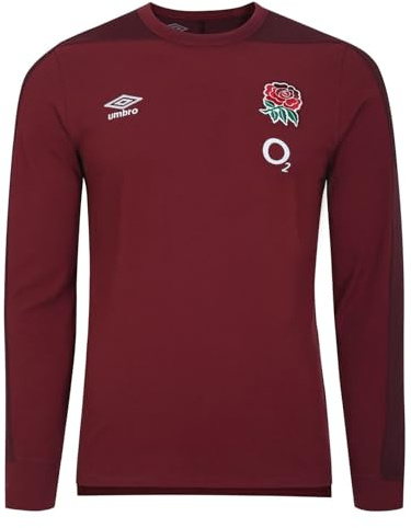 Umbro Männlich England Präsentation Tee Ls (O2) T-Shirt, Tibetisches Rot, M