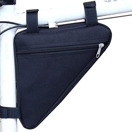 BUBUCAM Sac triangulaire pour vélo, sac de cadre triangulaire, sac de rangement pour vélo de route et VTT