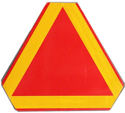 Reflektierender Aufkleber für die Heckklappe für Fahrzeuge Warnband für langsam fahrende Fahrzeuge reflektierendes Dreiecksschild für Autos Aufkleber für Traktoren