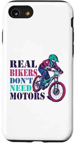 Hülle für iPhone SE (2020) / 7 / 8 Echte Biker brauchen keine Motoren und Fahrräder mit Akku