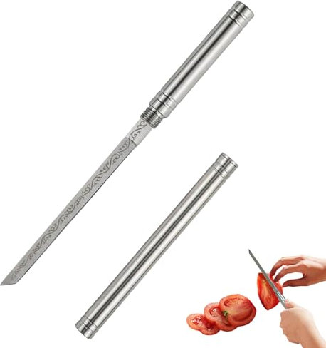 Coltelli da Frutta Multiuso Portatili - Lame Affilate in Acciaio Inossidabile - Perfetti per Cucina, Campeggio e Viaggi