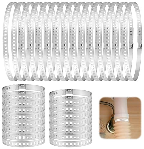 30Pcs Schlauchschellen Edelstahl Set, Universal CV Achsmanschetten Schellen | 20-120mm Einstellbar Schellen Antriebswelle, 15PCS Große und 15PCS Kleine Schlauchschelle, Benötigen Keine Schrauben