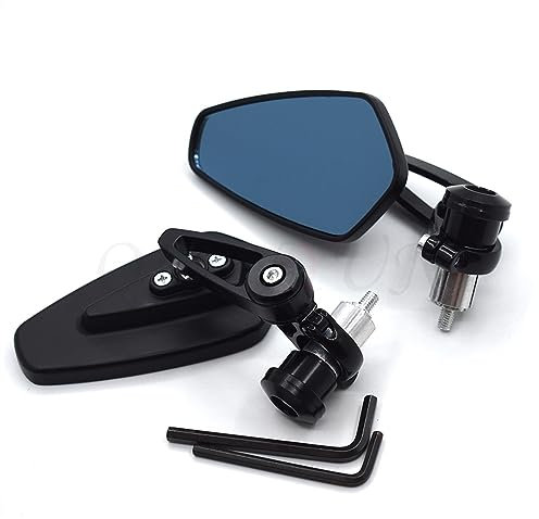 Lenkerendenspiegel Für K&AWASAKI Für Z250 Für Z300 Für Z750 Für Z750S Für Z750R Für Z800 Für Z900 Für Z1000 Universal Motorrad Lenker Rückspiegel(1)