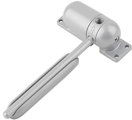 Set chiudiporta regolabile e fermaporta a molla automatica grigio per interni ed esterni, ideale per sicurezza e convenienza, design di facile installazione